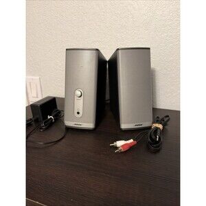 Bose Companion 2 Series II Multimedia PC STEREO Speakers  w/ Cables Cord TESTED